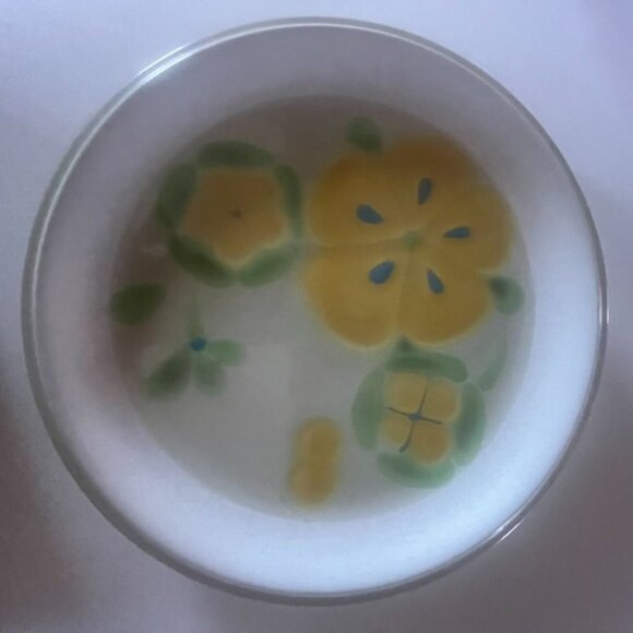 Vtg Noritake Folkstone South Pacific Dinner Plates Set Of 2 Yellow Flowers Japan - Picture 1 of 6